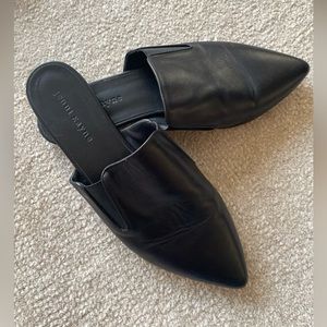 Jenni Kayne Leather Mule in Black